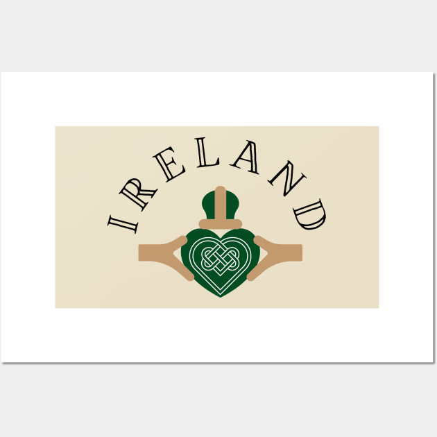 Ireland Claddagh Heart Wall Art by TrueCelt